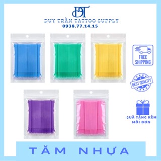 TĂM NHỰA PHUN XĂM ( màu ngẫu nhiên )