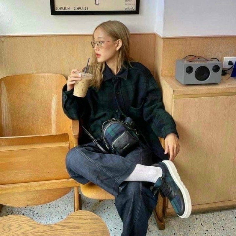 Balo nữ, balo mini bò sữa chất siêu đẹp, size 18 đeo chéo, đeo balo