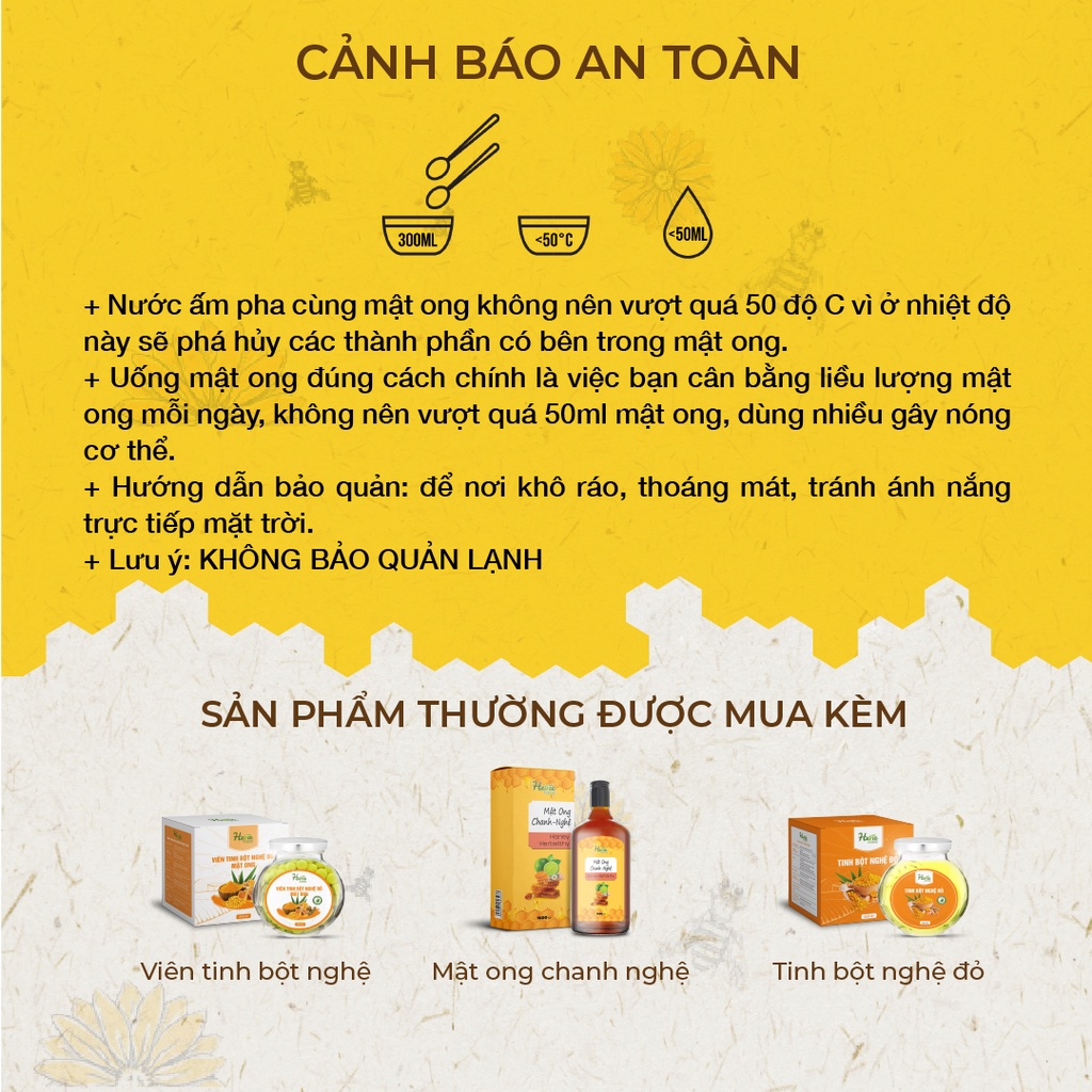 Mật ong Chanh Gừng, Cam Gừng Sả, Chanh Nghệ Heviefood quà tặng sức khỏe ý nghĩa cho đối tác, người thân