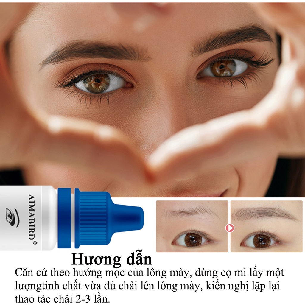 Tinh chất tăng trưởng lông mày, làm dày lông mi, lông mày và chân tóc, tăng trưởng tự nhiên và nhanh chóng