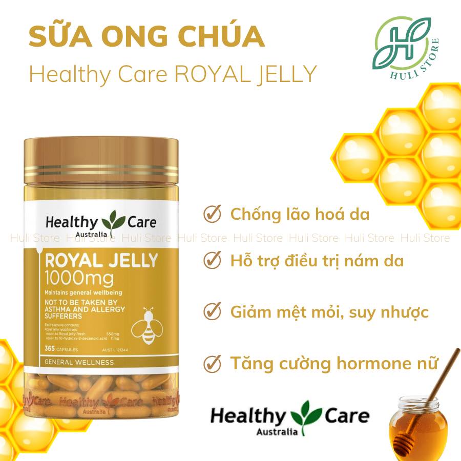 Sữa ong chúa Healthy Care Royal Jelly 365 viên