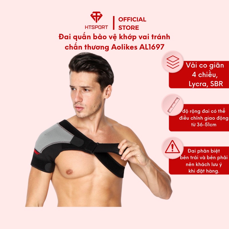 Đai Quấn Bảo Vệ Khớp Vai Tránh Chấn Thương Chính Hãng Aolikes AL1697
