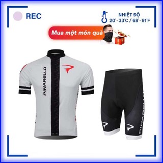 【TRONG KHO】PINARELLO Bộ quần áo đi xe đạp mới dành cho nam Mùa hè áo ngắn tay ngắn thoáng khí Quần áo xe đạp leo núi