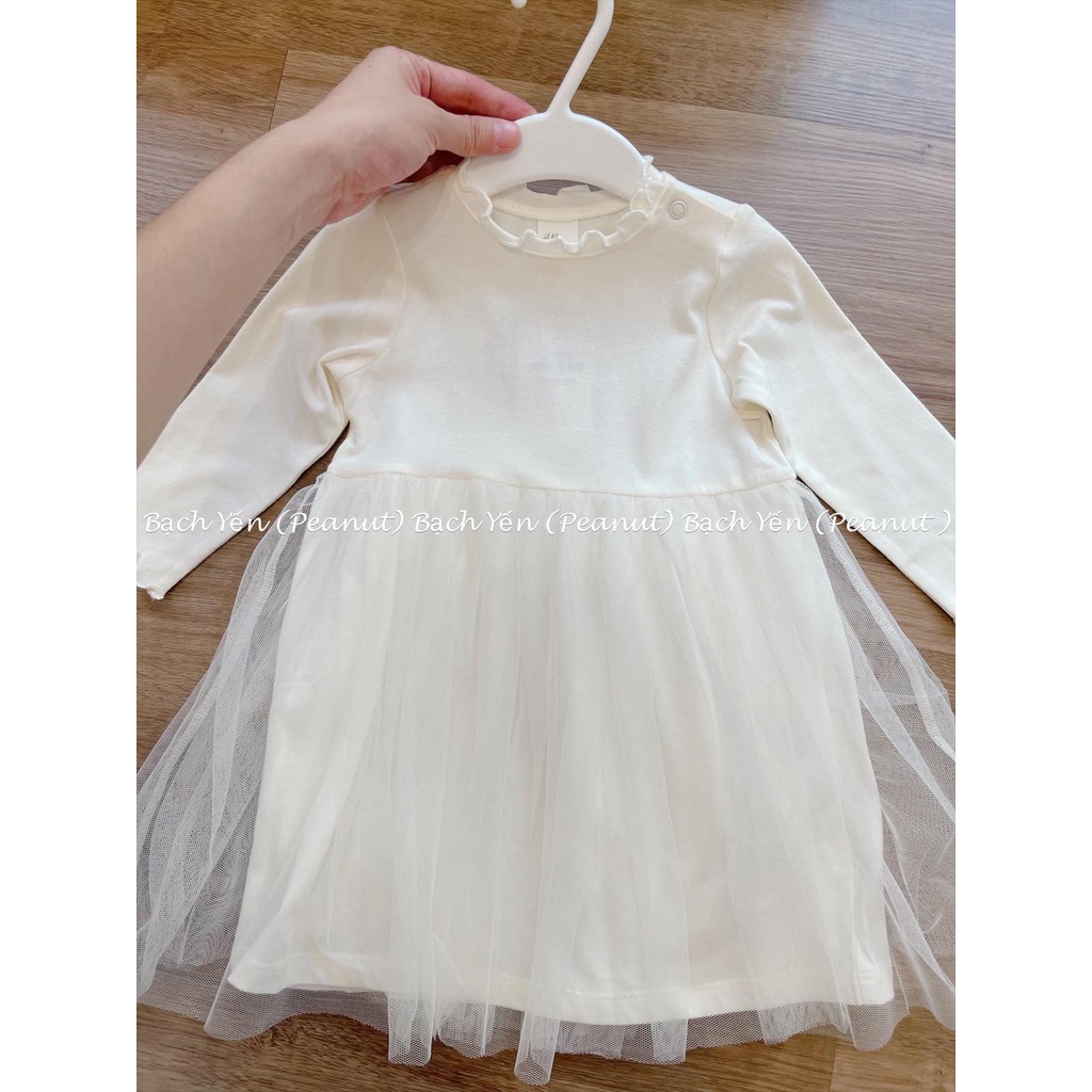 Váy ren xoè bé gái váy đầm công chúa dễ thương size 4-6m đến 3-4y