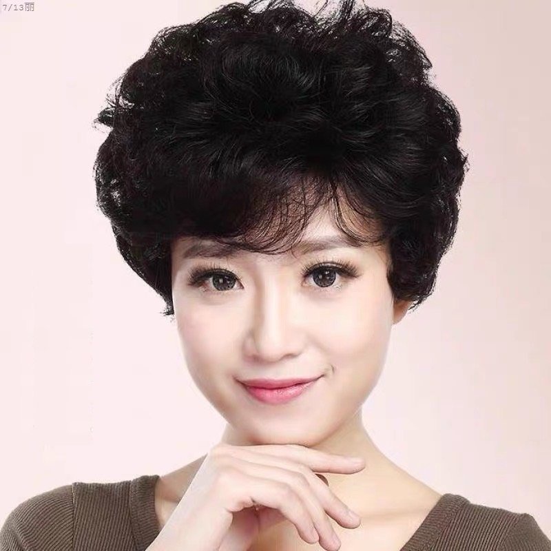 Tóc giả nguyên đầu trung niên cao cấp ms601