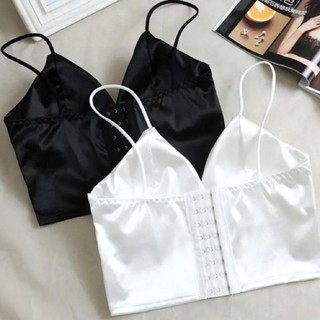 Áo bra lụa phi bóng 8 nấc cài sẵn mút mỏng