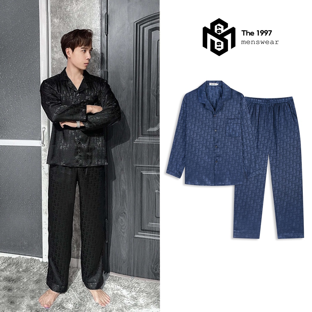 Bộ pijama nam nữ THE 1997 MENSWEAR chất lụa Tô Châu cao cấp mịn mát DID1