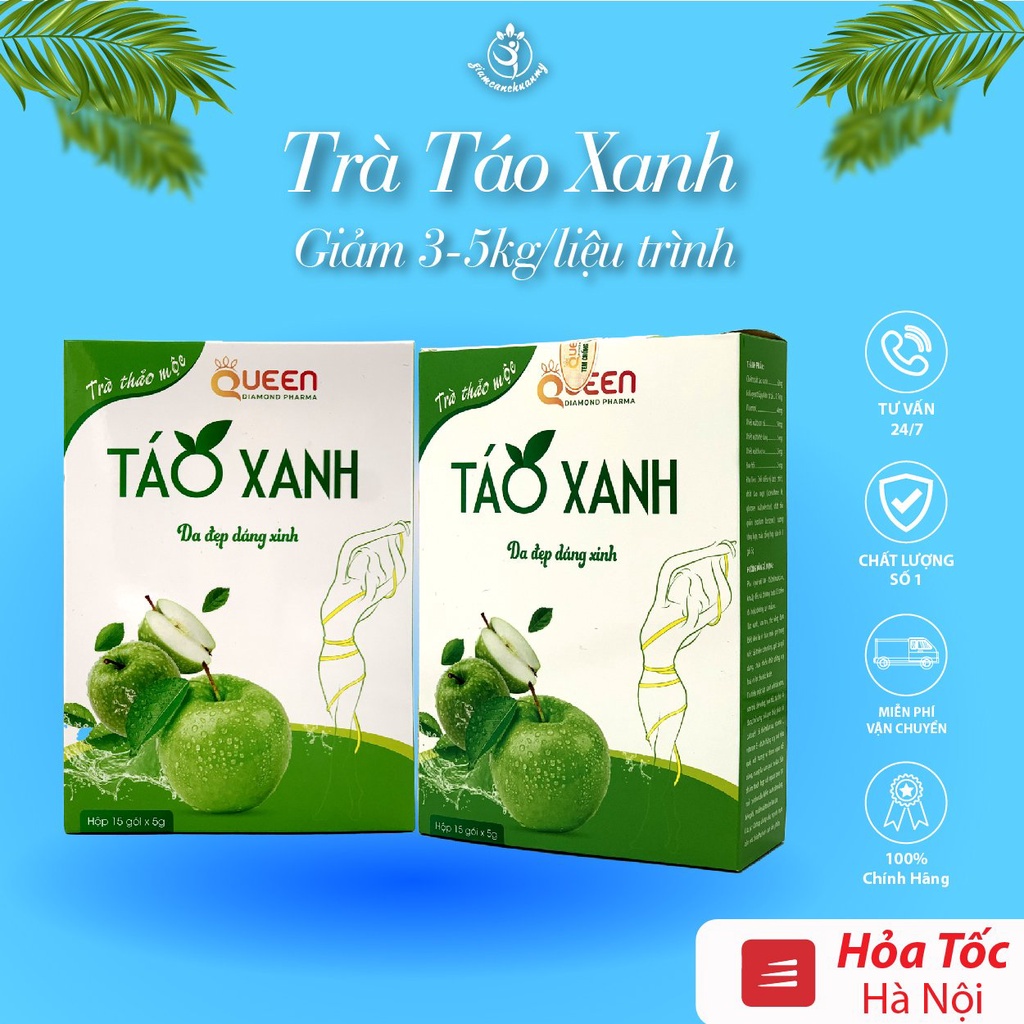 Hỗ trợ kiểm soát cân nặng  TRÀ GIẢM CÂN TÁO XANH THẢO MỘC, AN TOÀN, HIỆU