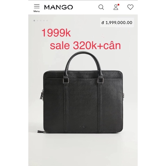 Cặp Mango đựng tài liệu đi làm cho mấy anh