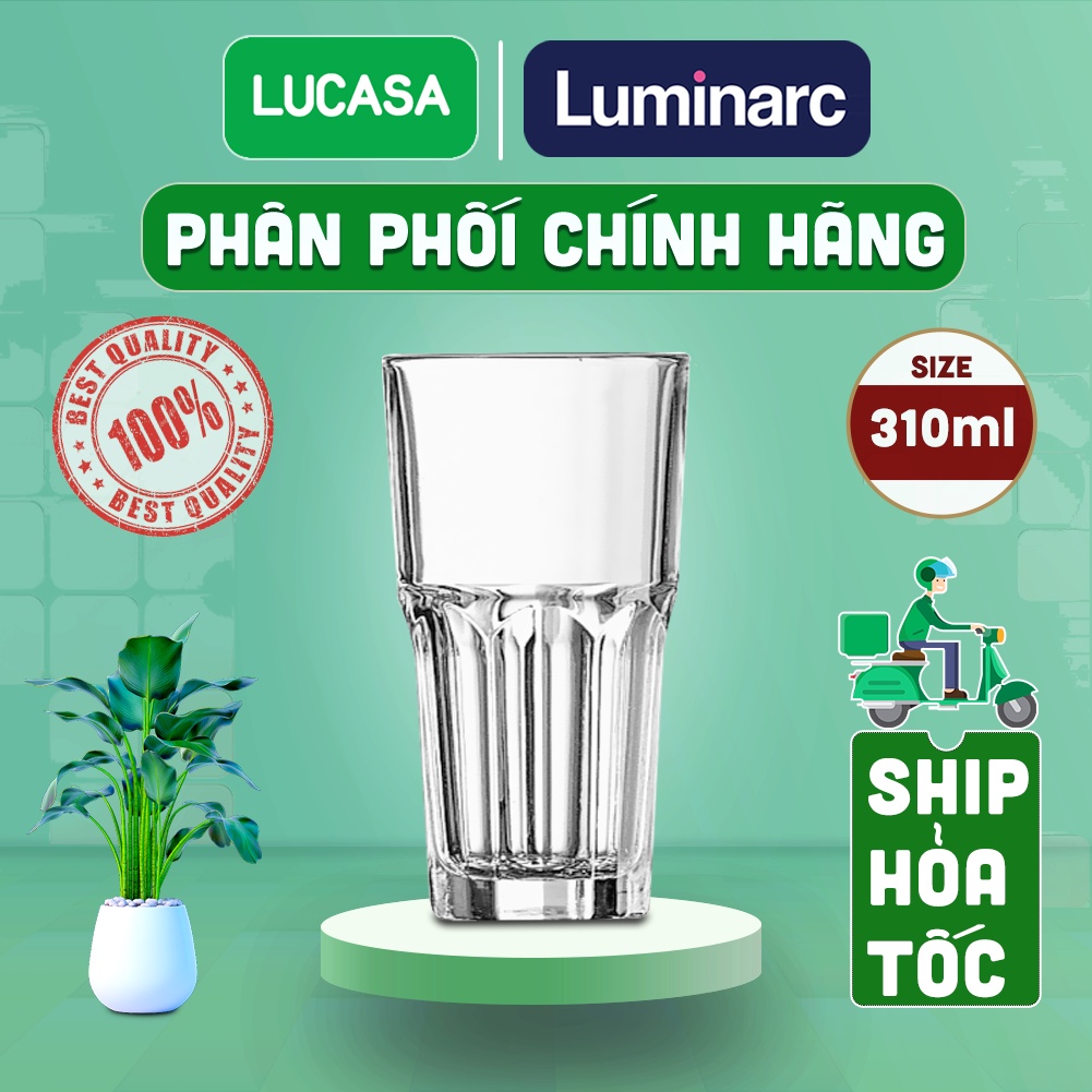 Bộ 6 Ly Thủy Tinh Luminarc Granity 310ml - Loại Cao Cường Lực BOL3654 | Phân Phối Chính Hãng