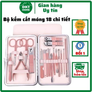 Bộ kềm cắt móng tay chân cao cấp, bấm móng, dụng cụ làm móng 18 chi tiết