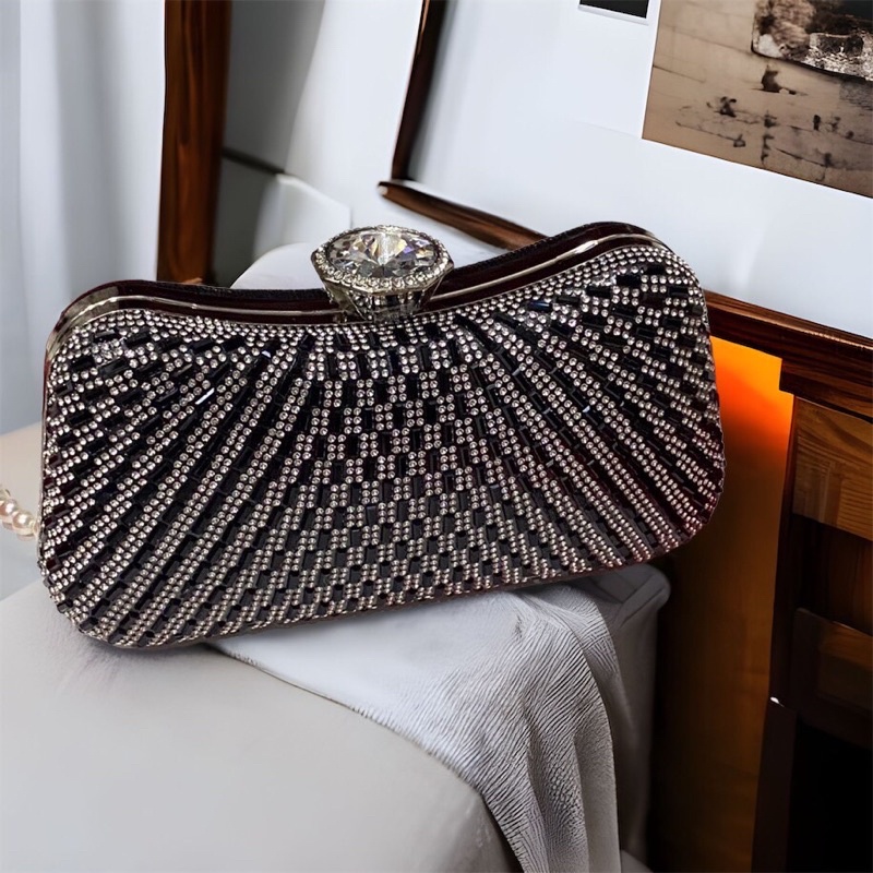 Bóp Đầm Đeo Vai Kết Hạt Thủ Công Hàng Cao Cấp Có Quai{ Nhận giao hoả tốc trong ngày khu vực tphcm}