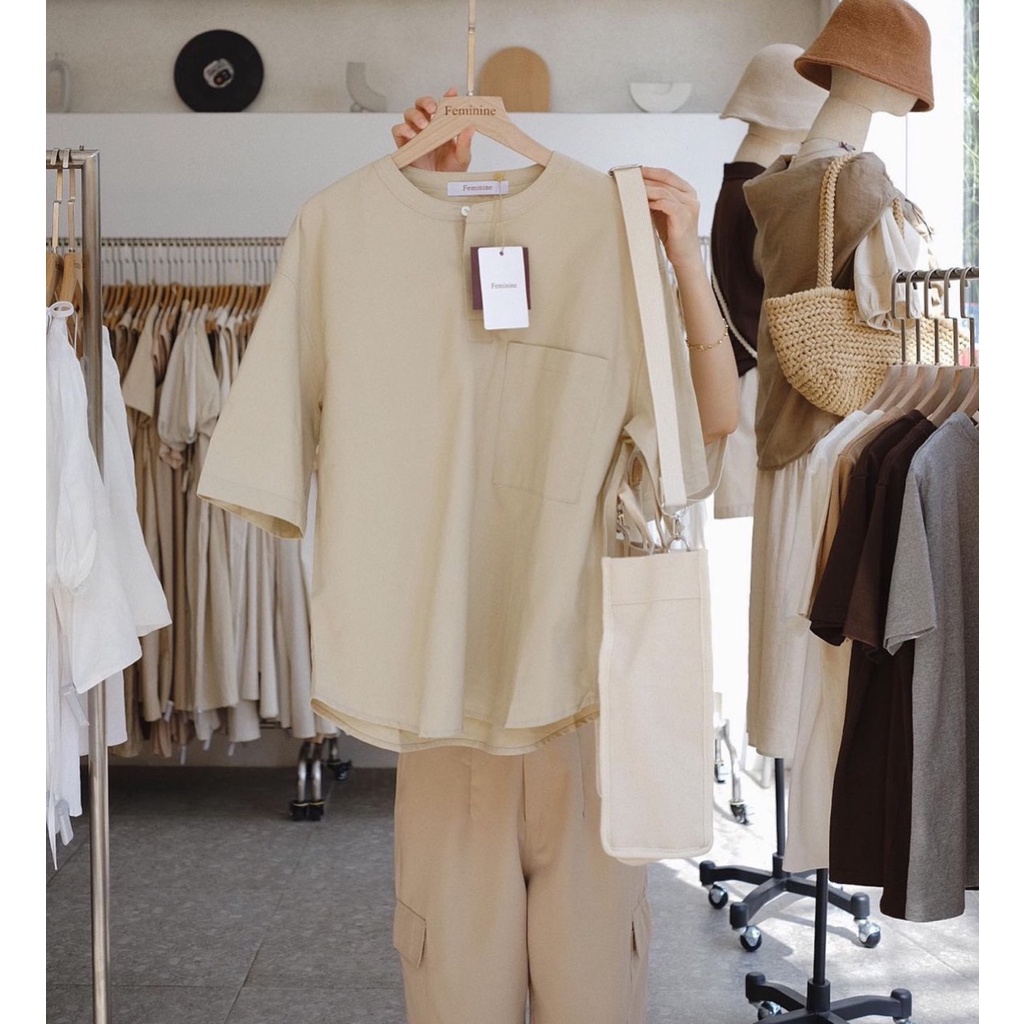 Sơ mi linen hàng cổ tàu Hari GenZ SmCOTAU0104