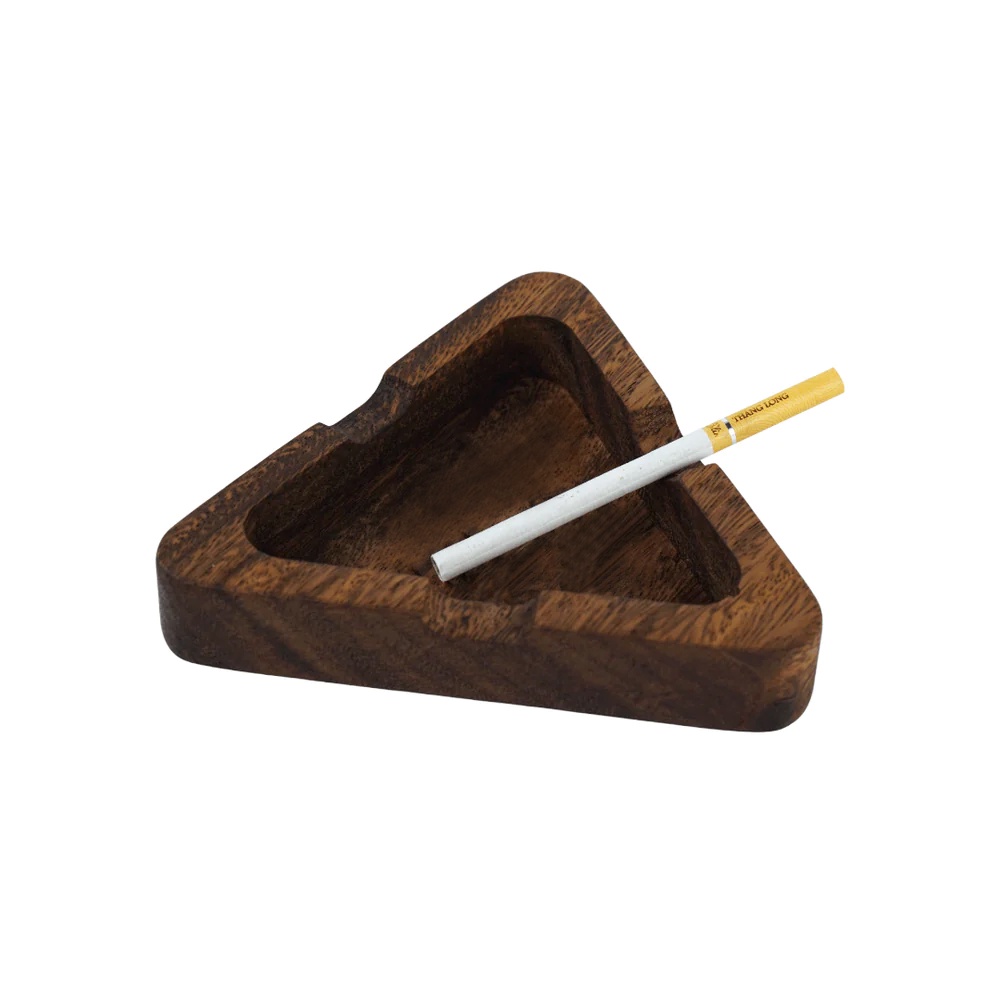 Gạt tàn thuốc lá gỗ sang trọng MetaWood, chất liệu gỗ tự nhiên, gỗ Muồng Đen nguyên khối