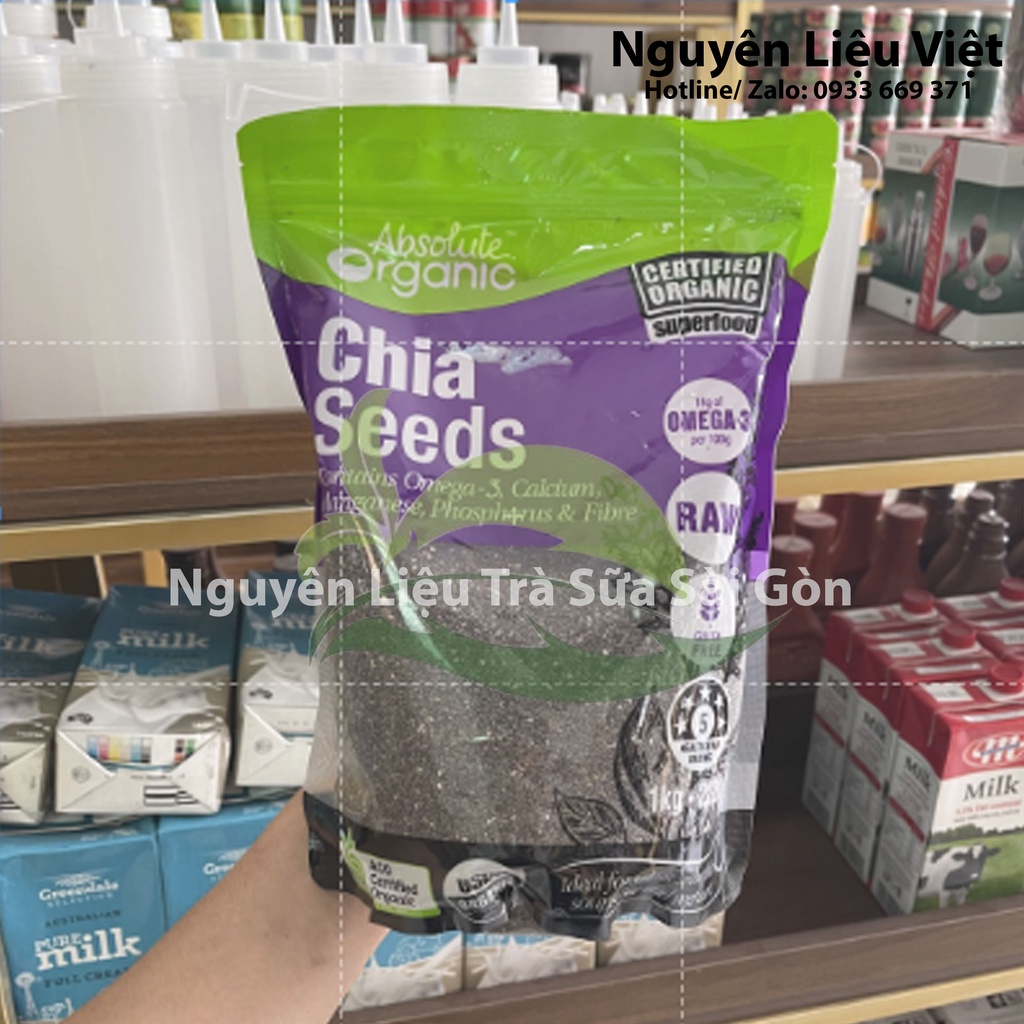 Hạt chia nhập khẩu Úc Absolute Organic Hữu Cơ GÓI 1KG