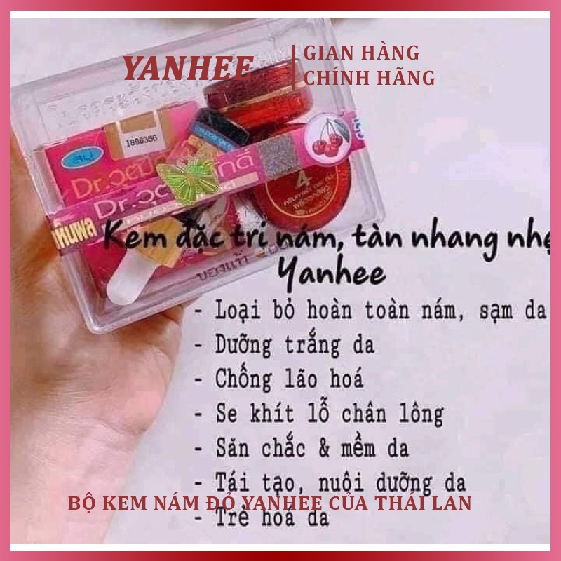 Bộ Kem Nám Đỏ Yanhee Thái Lan - Loại Bỏ Tất Cả Các Vết Sạm Nám, Tàn Nhang, Đốm Nâu Hiệu Quả.