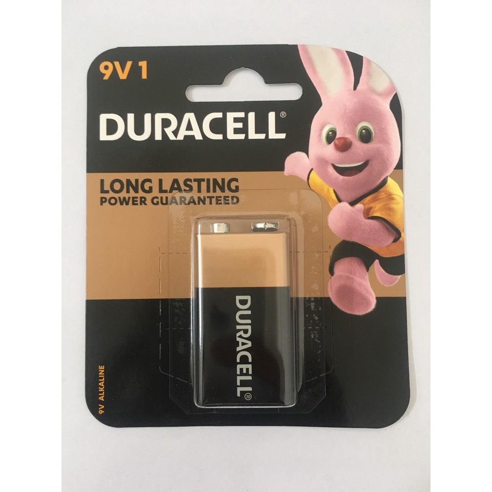 1 viên pin 9V, pin vuông Duracell alkaline
