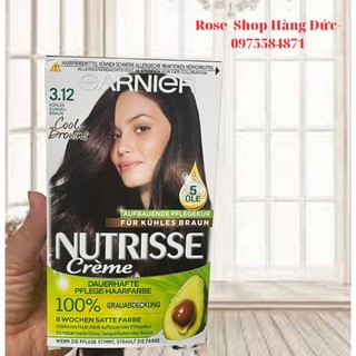 Nhuộm tóc màu nâu đen sậm 3.12 garnier