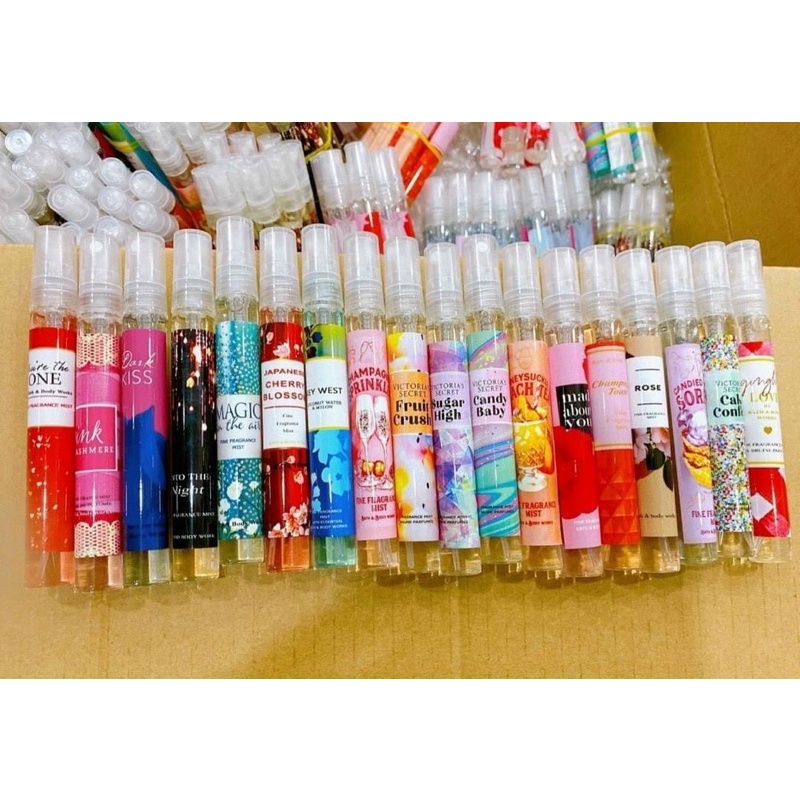 Xịt thơm bath & Body works, victoria serect mini đủ mùi nam nữ 10ml