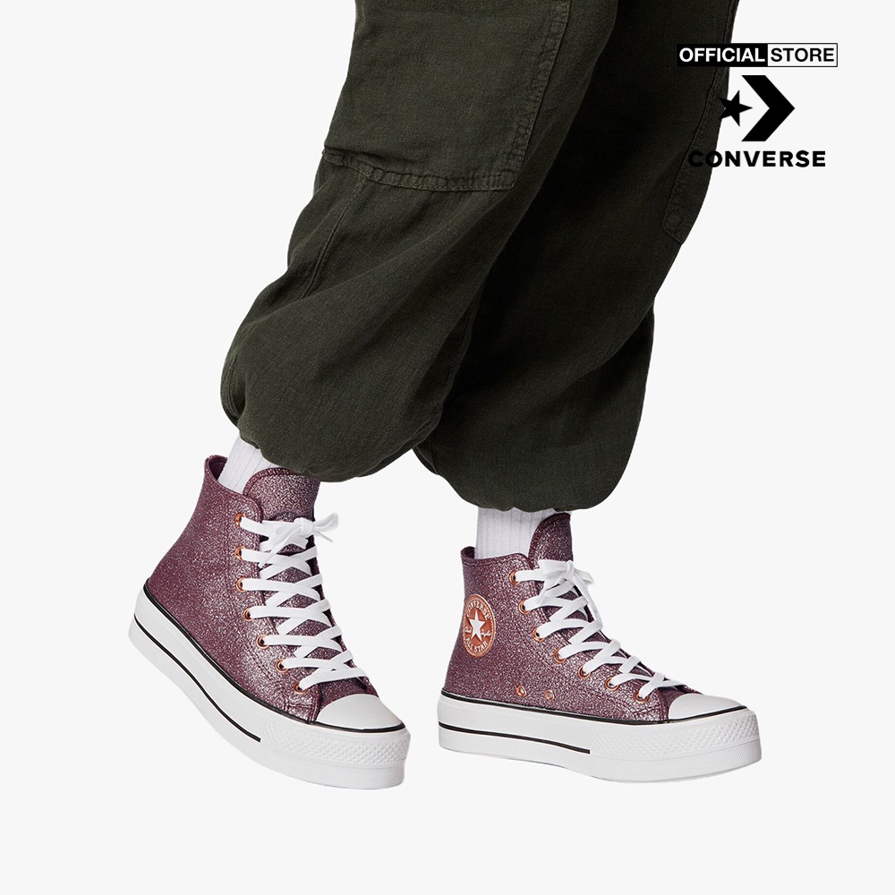 CONVERSE - Giày sneakers cổ cao nữ Chuck Taylor All Star Lift A03240C-0DA0_RED