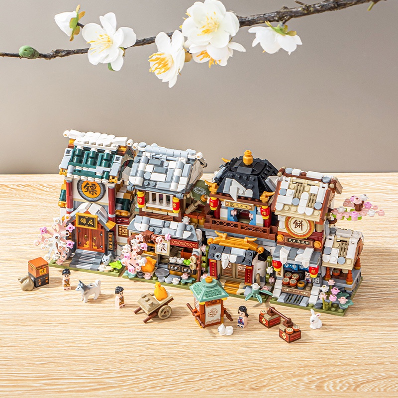 Đồ chơi lắp ráp LOZ mô hình Cửa hàng đường phố- Tiêu cục 1741