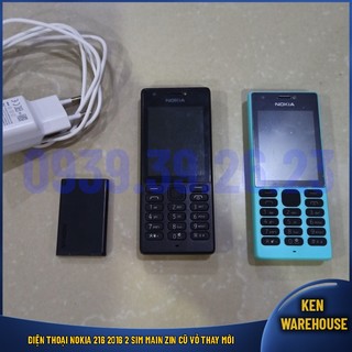 Điện thoại nokia 216 2016 2 sim main zin cũ vỏ thay mới - ken warehouse