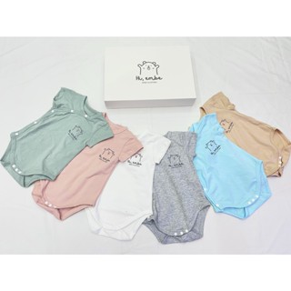 MADE IN VIET NAM Cotton 100% Set quà tặng Body suit chip cho bé sơ sinh bé gái bé trai