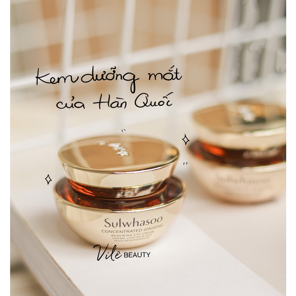 Kem Dưỡng Da Mắt Nhân Sâm Sulwhasoo Concentrated Ginseng Renewing Eye Cream 5ml