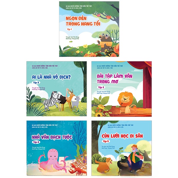 Bộ Sách 5 cuốn Nuôi Dưỡng Tâm Hồn Trẻ Thơ Dành Cho Trẻ Từ 0 Đến 3 Tuổi 
