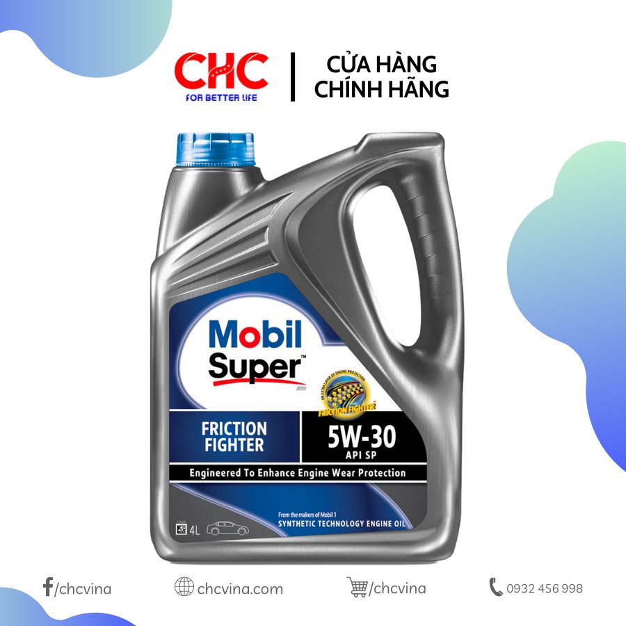 Dầu nhớt xe hơi Mobil 5W30 Super Fiction Fighter 4L chạy 10000km