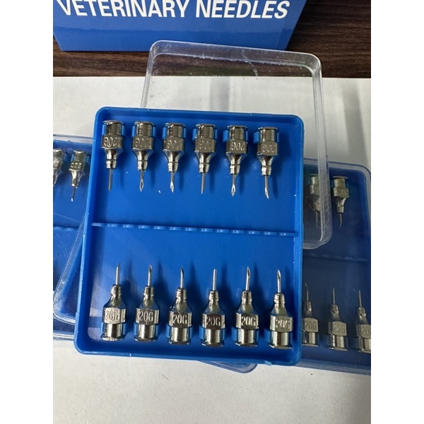 Kim tiêm thú y vỉ 12 cái ,vỉ 12 cái kim tiêm gia cầm gà vịt inox 20G 22G