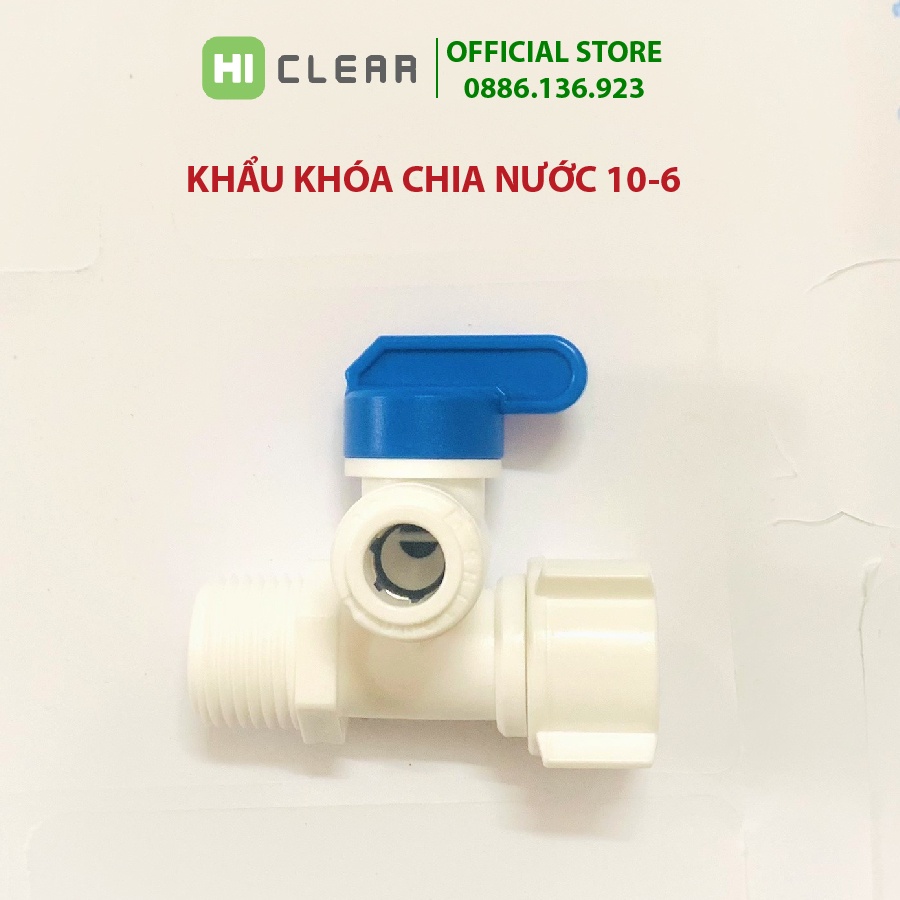 Bộ chia nước đầu vào máy lọc nước dây 10 khẩu khóa nhựa