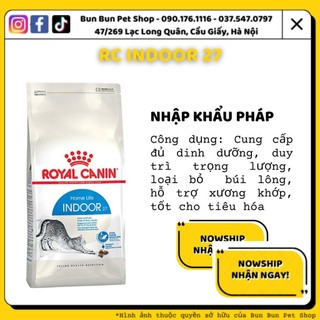 1kg repack hạt khô royal canin indoor cho mèo