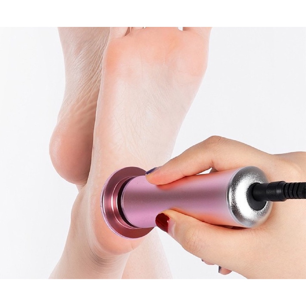 Máy Chà Gót Chân, Tẩy Tế Bào Chết Cho Tiệm Nail, Cá Nhân Tại Nhà-Tặng Kèm 60 Miếng Chà