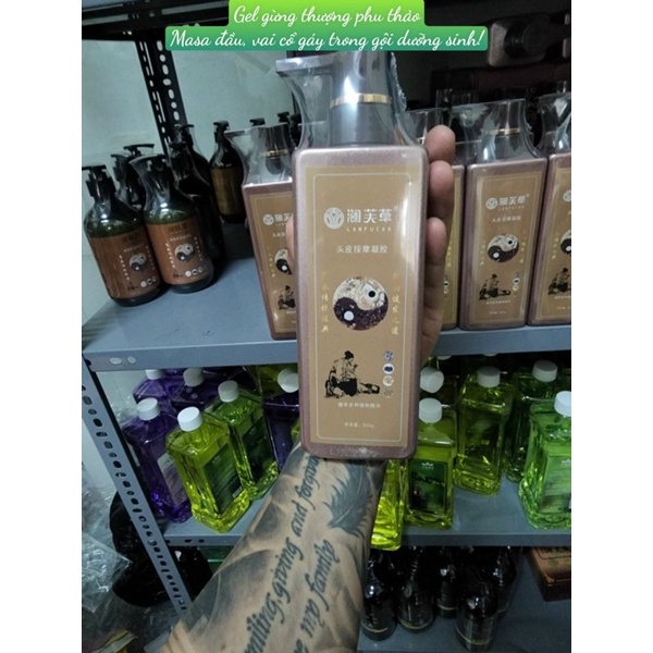 Gel gừng massage đầu