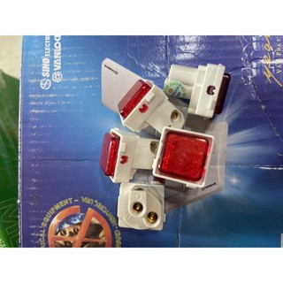 (Combo) Hạt 1 chiều, 2 chiều , đèn báo hạt Vuông S18A - Sino