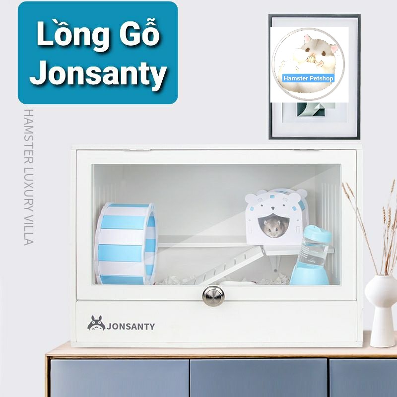 [Jonsanty]Lồng gỗ  cho hamster và thú cưng nhỏ