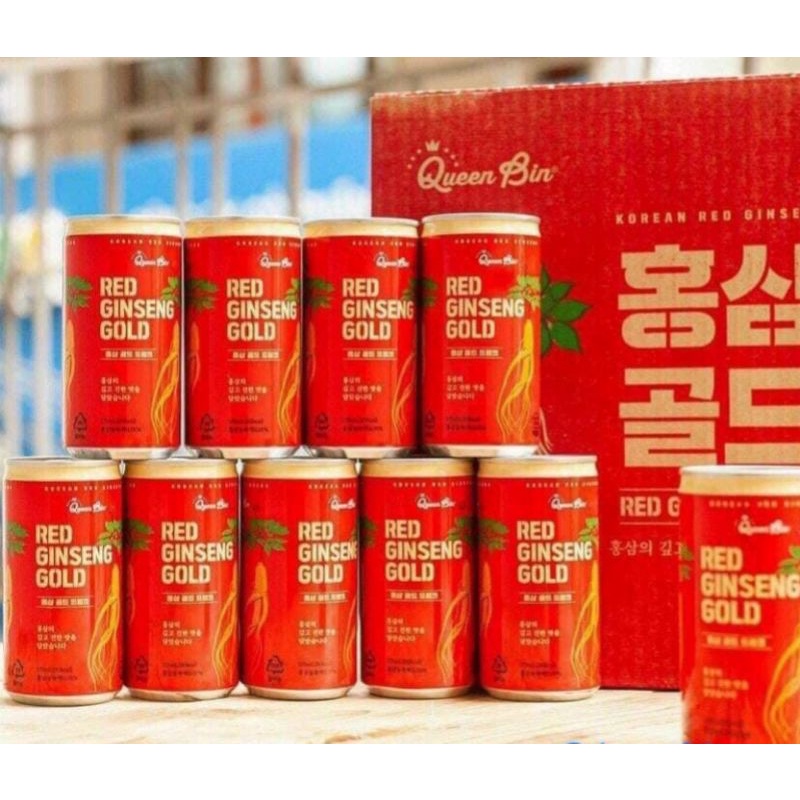Nước Hồng Sâm Hàn Quốc - Lon 175ml x 30Lon giảm căng thẳng, tăng cướng sức khỏe, simh lực ...