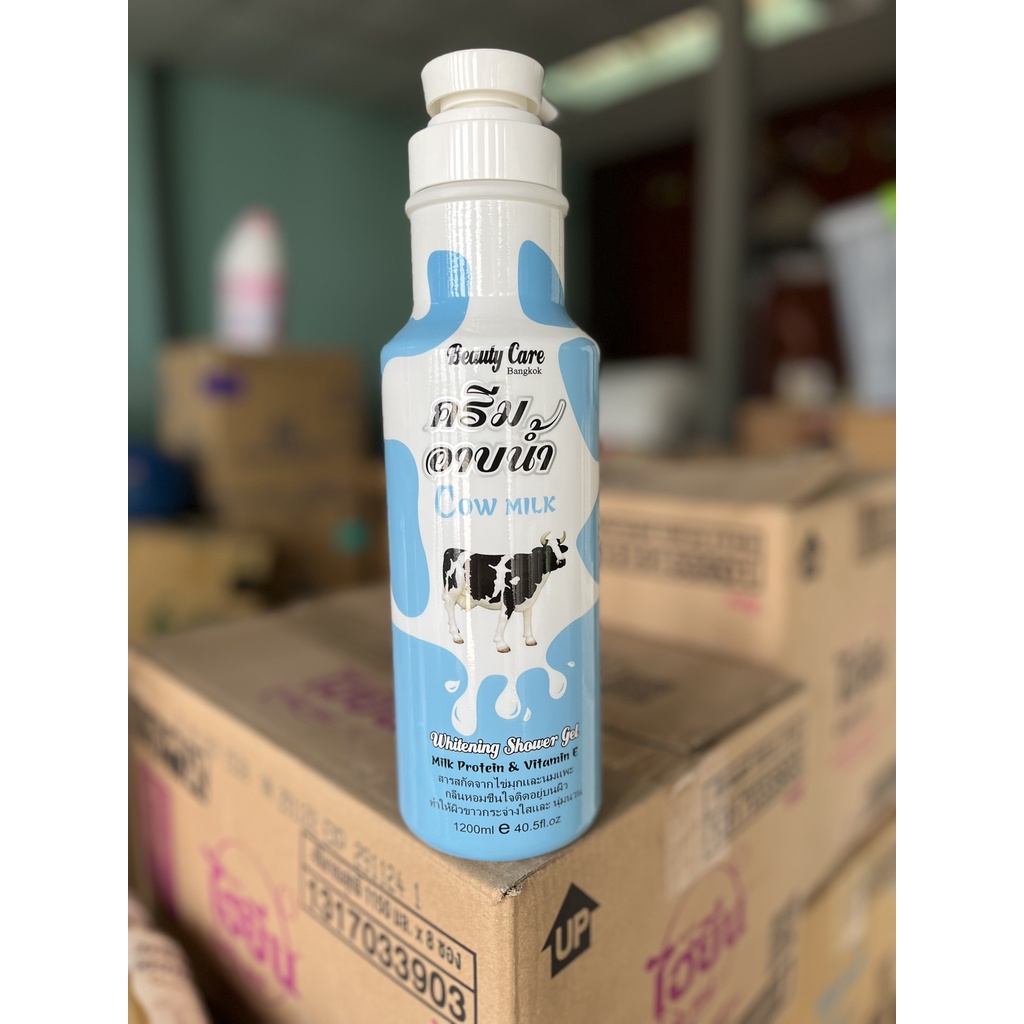 Chính hãng - Sữa tắm trắng da bò/dê/ tổ yến Thái Lan Beaty care chai to 1200ml - NPP Mộc Trà