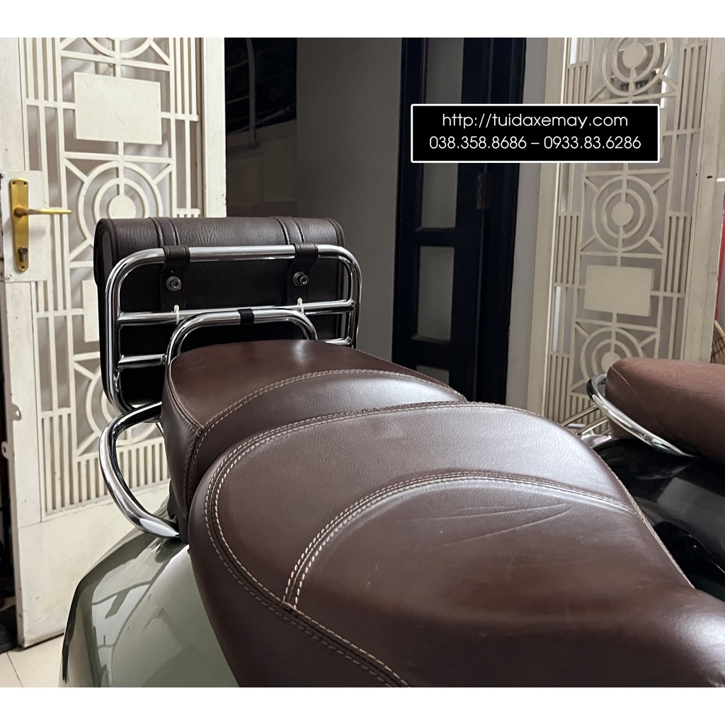 Túi Treo Baga trước và sau xe vespa kích thước 32 * 23 * 10 bỏ vừa khổ giấy A4