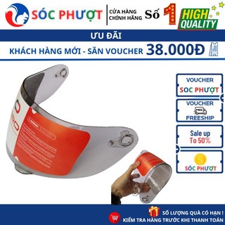 Kính dài gắn mũ bảo hiểm fullface phủ NANO chống nước thay thế nón fullface - SÓC PHƯỢT