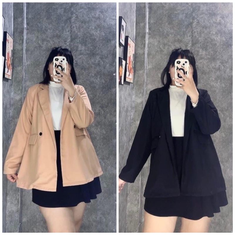 Áo Blazer cao cấp, có túi 2 bên nữ bigsize