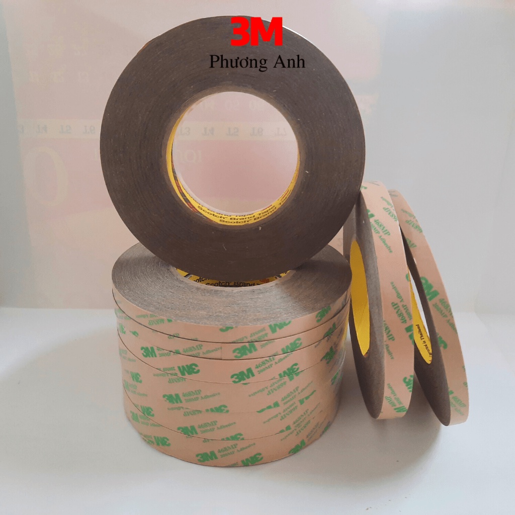 Băng keo 2 mặt mỏng trong suốt 3M-468MP , Sử dụng phổ biến trong lĩnh vực điện, điện tử