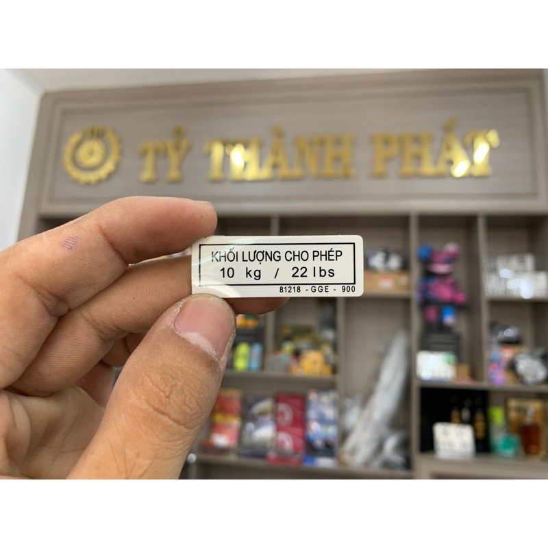 Tem hướng dẩn tải trọng Future 125, AB 2020 zin ( miếng )