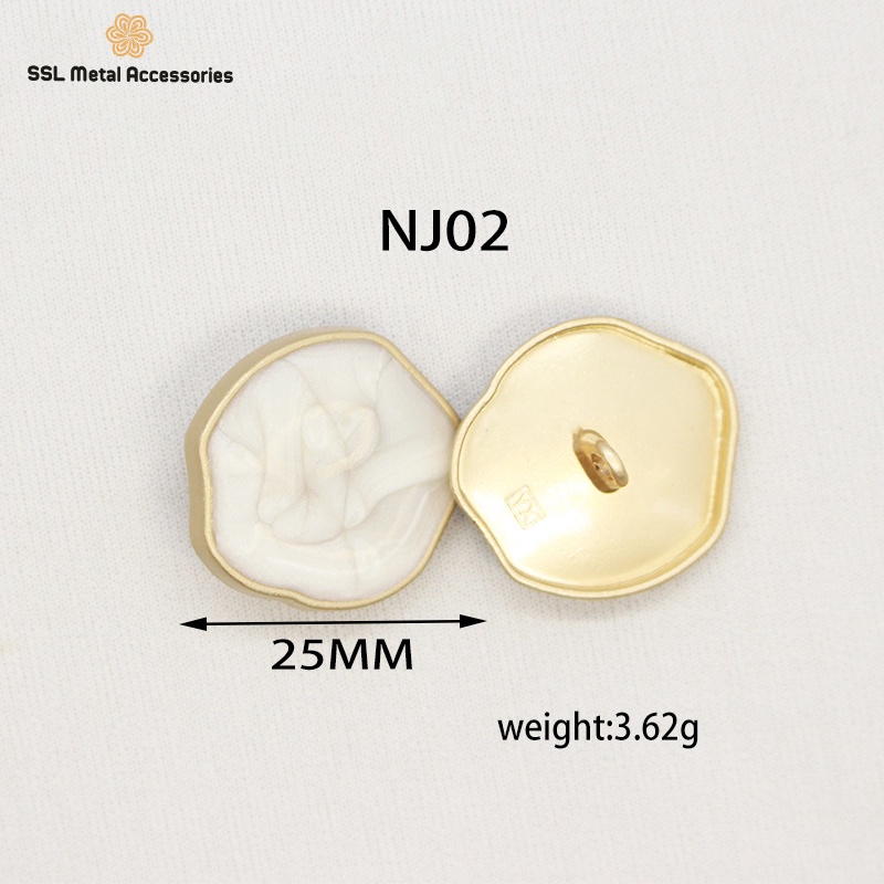 Nút nhựa thời trang mới dành cho váy, đầm, áo dạ, áo, áo vest, sơ mi NJ02 25mm (1 cái)