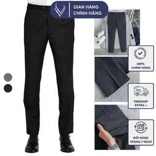 Quần âu nam dáng crop trẻ trung chất liệu cotton co giãn Quần âu nam cao cấp, form slim trẻ trung thương hiệu VERATINO
