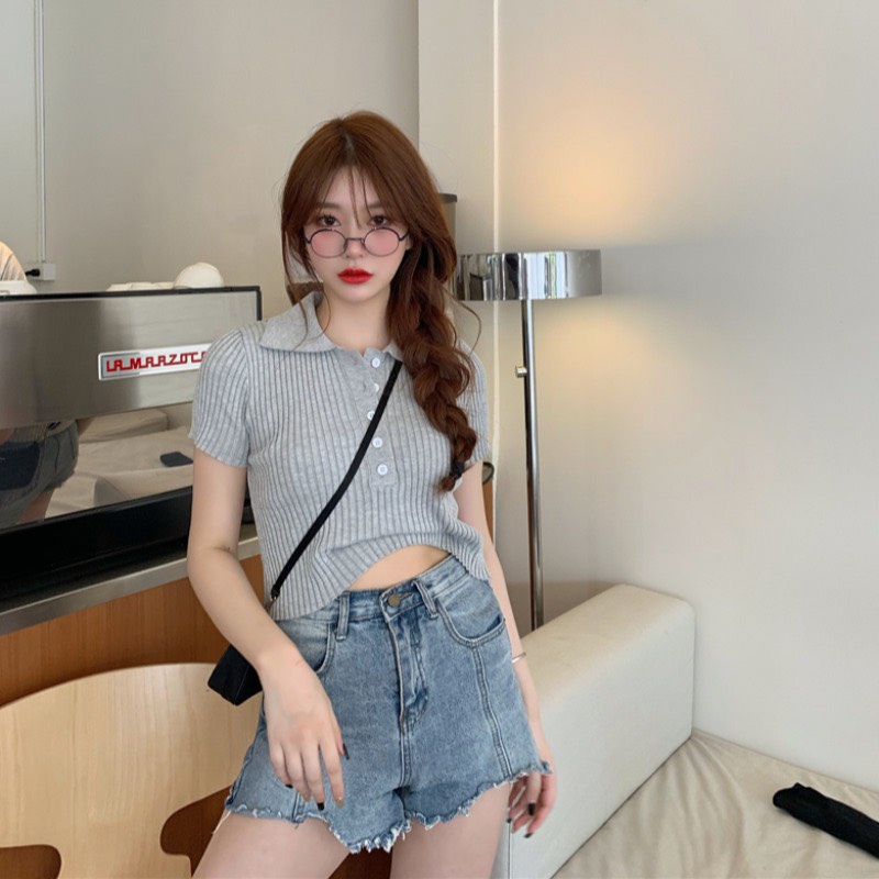 áo len mongtoghi nữ cộc tay chất len tăm mỏng co dãn phong cách trẻ trung nhiều màu A695 SUTANO
