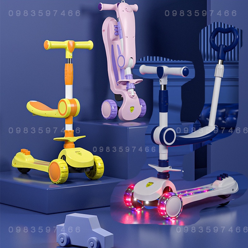 Xe Scooter 3in1 cao cấp cho bé, Xe scooter, xe trượt chân
