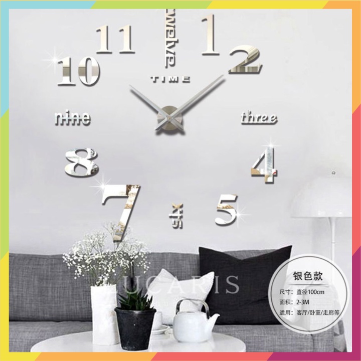 Đồng hồ dán tường phong cách Châu Âu đẹp mắt - Simon Shop 🔝