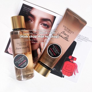 (Bil Mỹ) Dưỡng thể Bare Vanilla kết hợp vani và xạ hương (Musk) 236mL từ Victoria's Secret USA